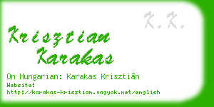 krisztian karakas business card